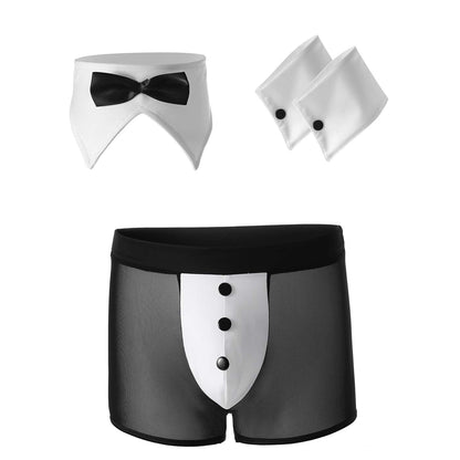 Black Microfiber + Power Net  Free Size Costume underwear