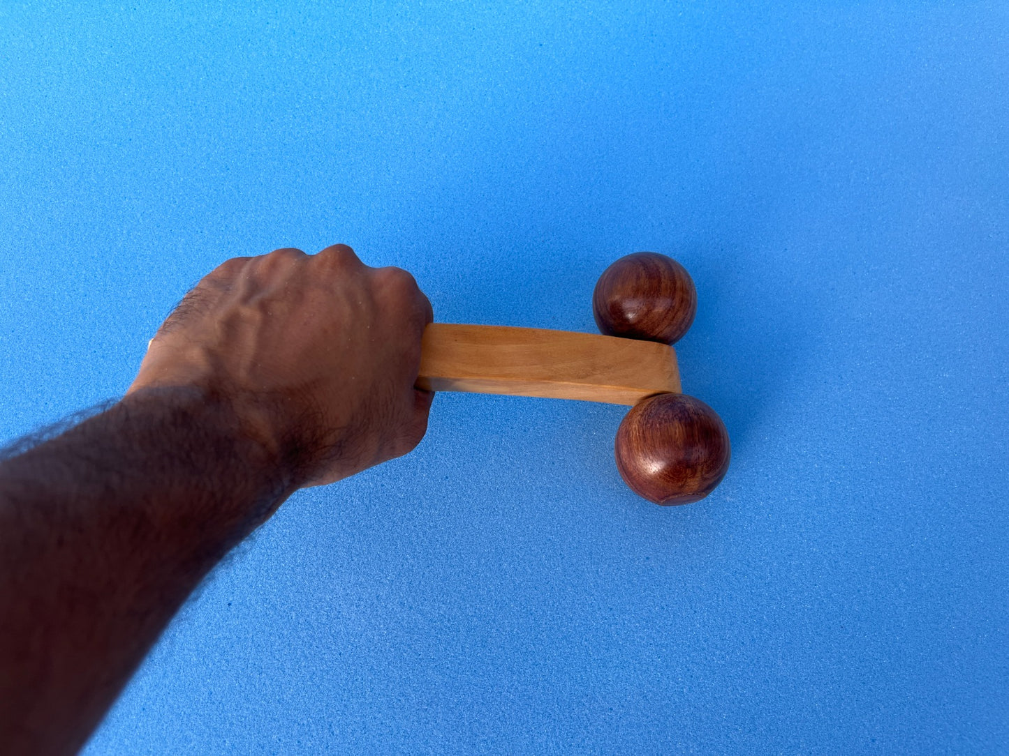 Wooden Massager with Two Balls (Large Size) – Deep Tissue Relief & Relaxation