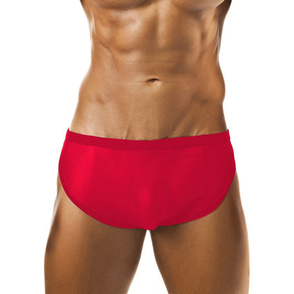 Red and White Power Net Free Size Brief Underwear