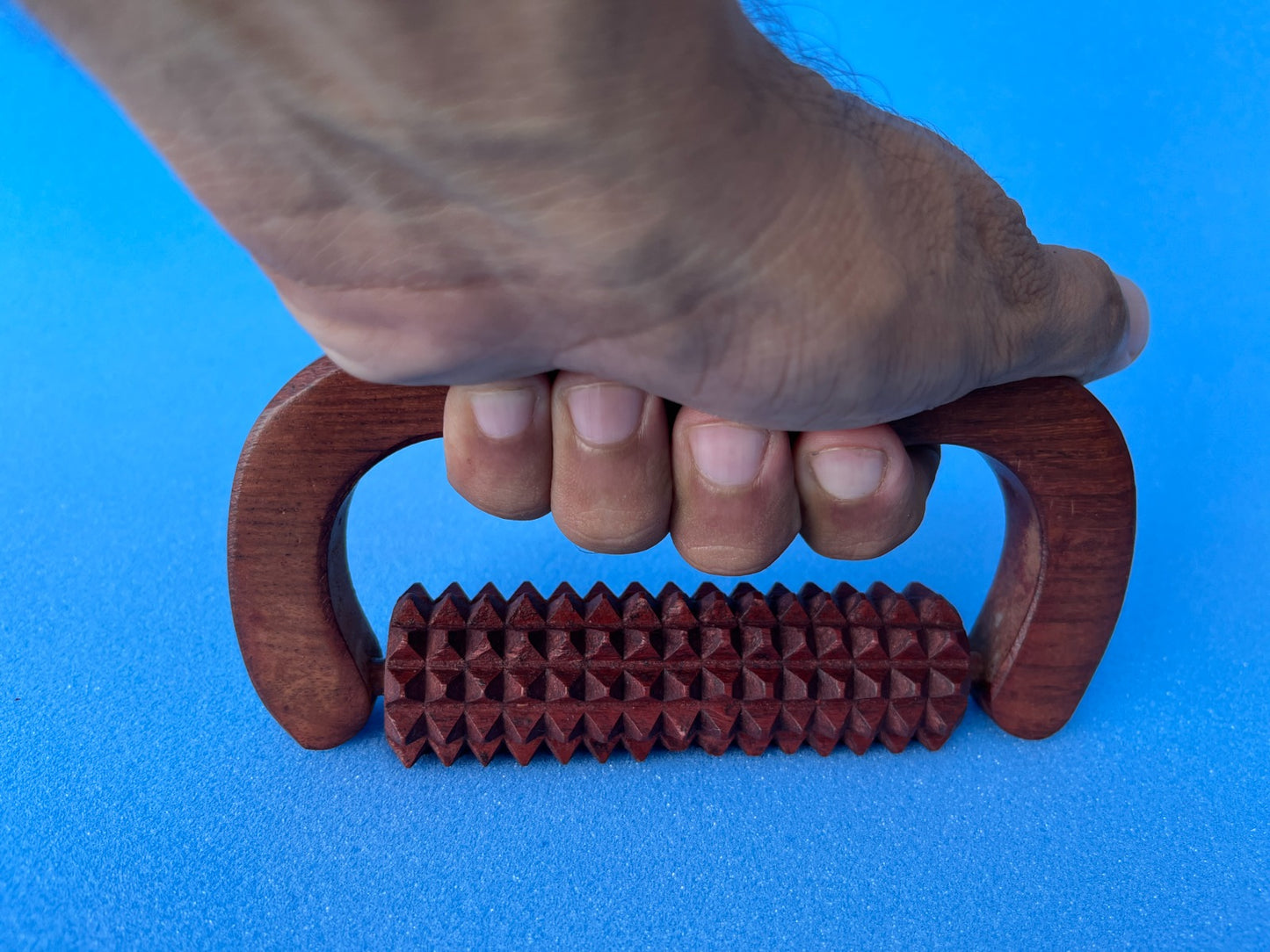 Acupressure Wooden Roller D Massager for Hands & Body – Natural Pain Relief