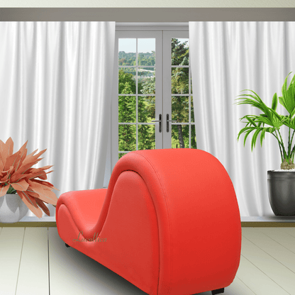 Exotic Red Leatherette Elite Kamasutra Chair – Contoured Support Sofa with Multi-Level Design | Luvottica