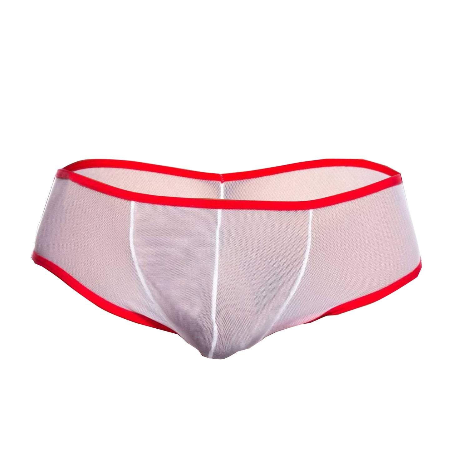 Men's Black and White Power Net Bikini Underwear