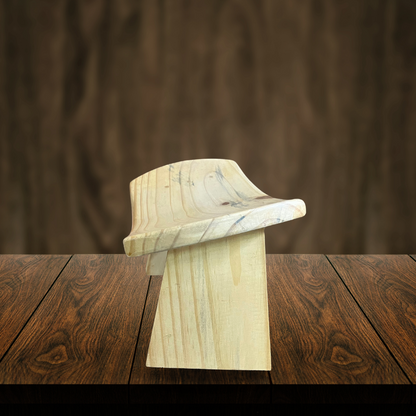 Meditation Wooden Stool provides steady & firm support