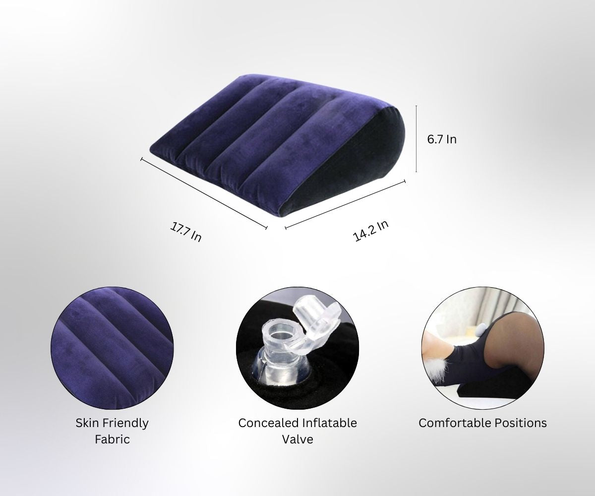 Love Making Inflatable Triangle Pillow -Enhance Intimacy with Comfort & Support
