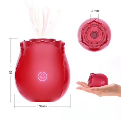 Luv Petals Silicone Vibrator Air Pulse Massager