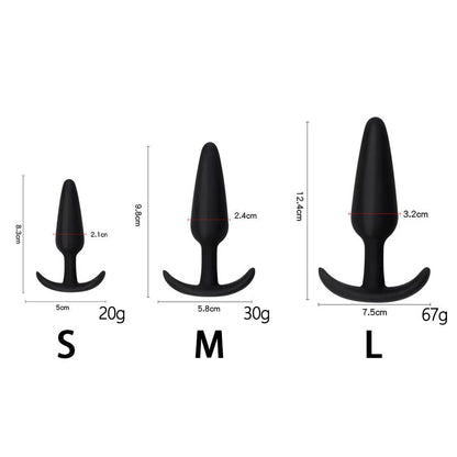 Luv T Premium Body Safe Silicone Intimate Plug,  Set of 3