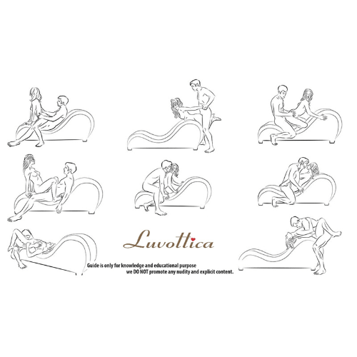 Premium Leatherette Wood Carving Love Chair, Black – Premium Curve Sofa with Structured Support | Luvottica