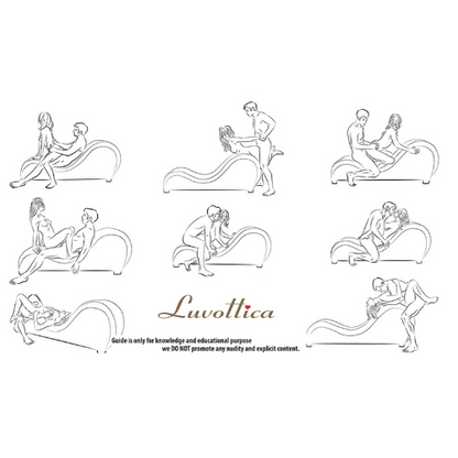 Premium Leatherette Wood Carving Love Chair, Black – Premium Curve Sofa with Structured Support | Luvottica