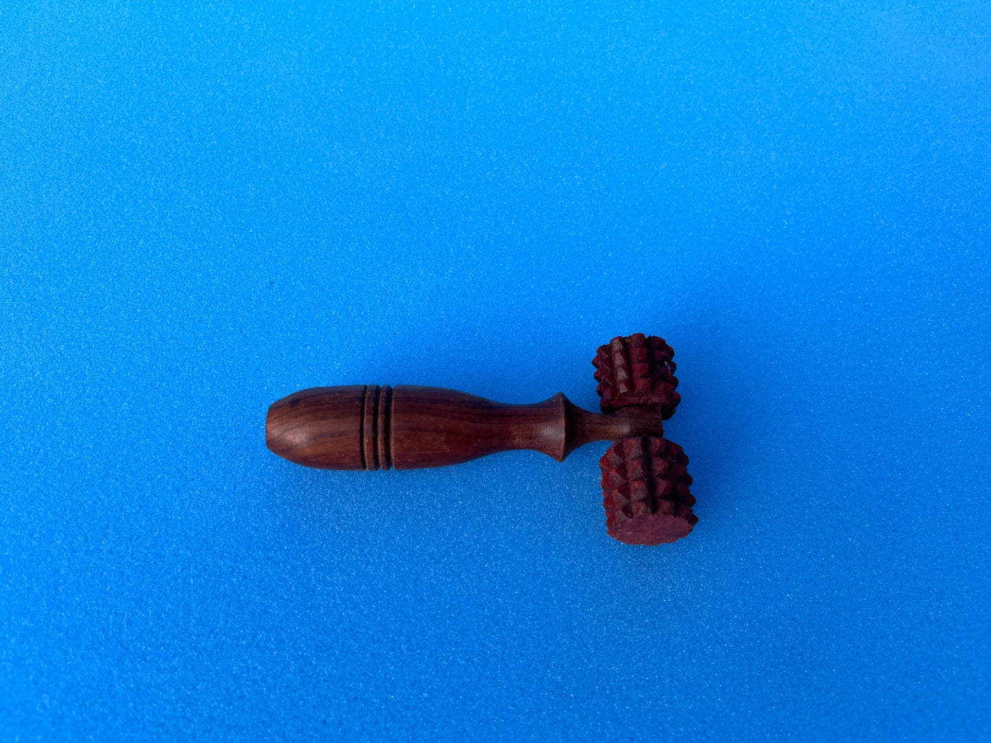 Wooden Spikes Acupressure Massager with Two Balls (Small Size)