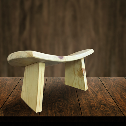 Meditation Wooden Stool provides steady & firm support