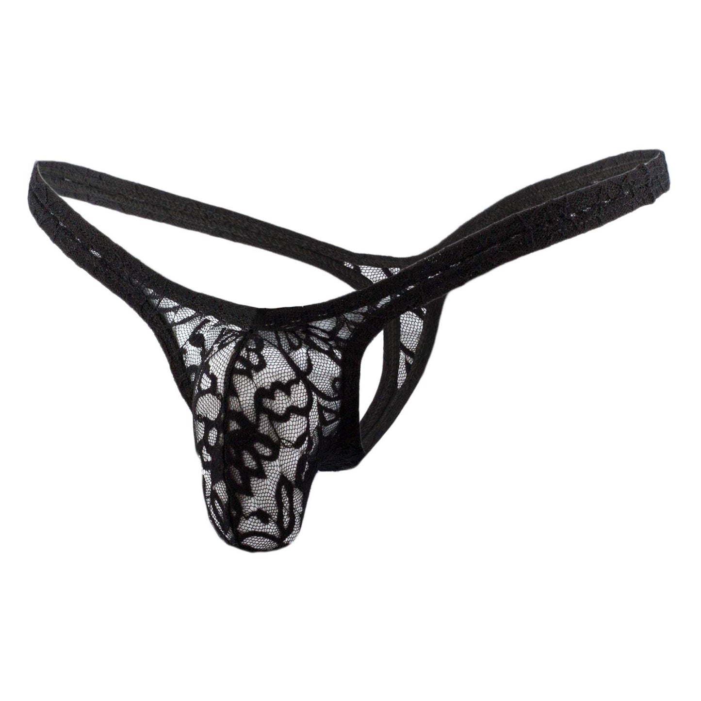 Lace Fabric Free Size Thong Underwear (Black & White) – Elegant & Comfortable"