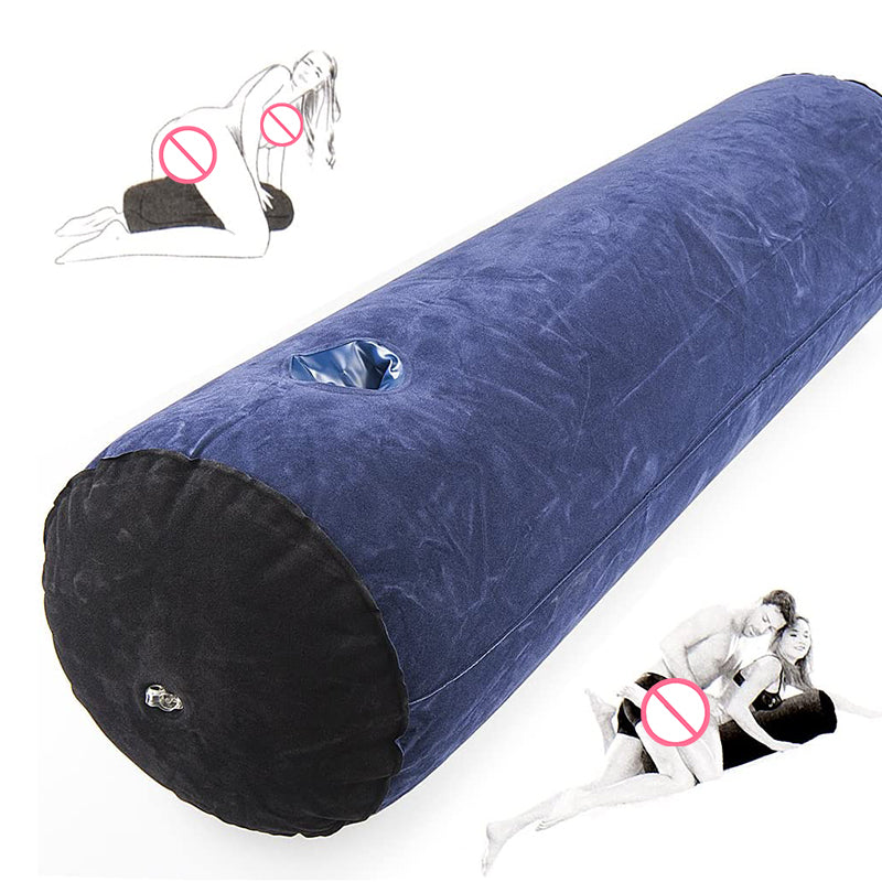 Cylendrical Inflatable Pillow with Toy Mount