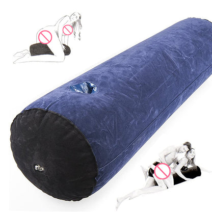 Cylendrical Inflatable Pillow with Toy Mount