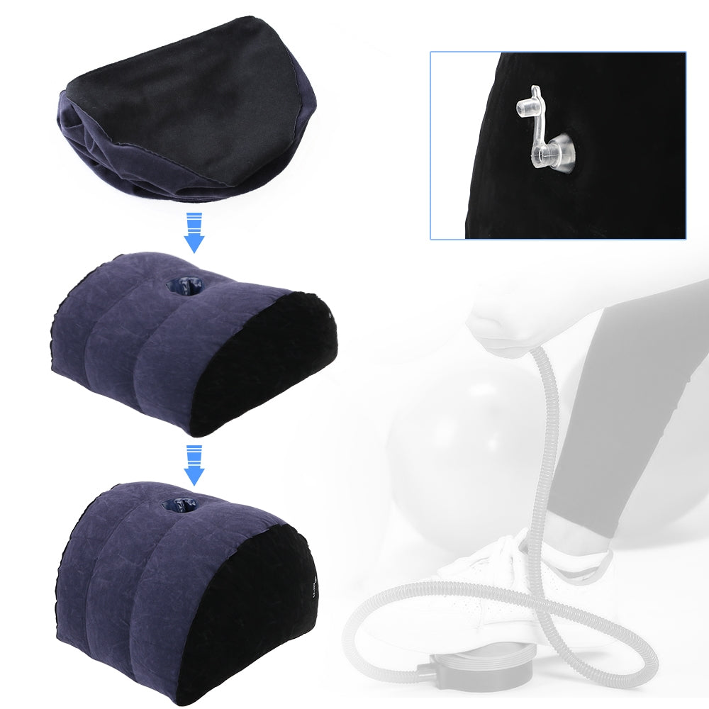 Half Moon Inflatable Pillow with Toy Mount