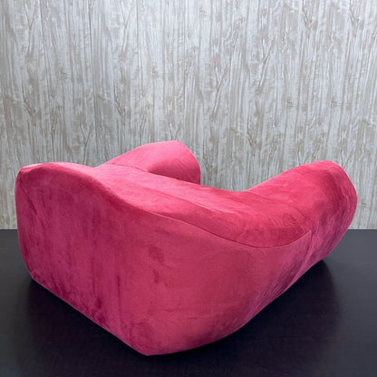 Luvottica Red Fabric Dhyanam Seat - Meditation Seat- Yoga Cushion