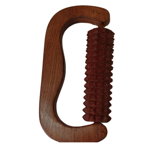 Acupressure Wooden Roller D Massager for Hands & Body – Natural Pain Relief