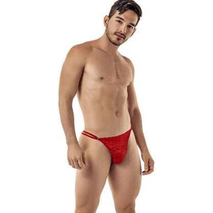 Men's Lycra Lace Thong Underwear