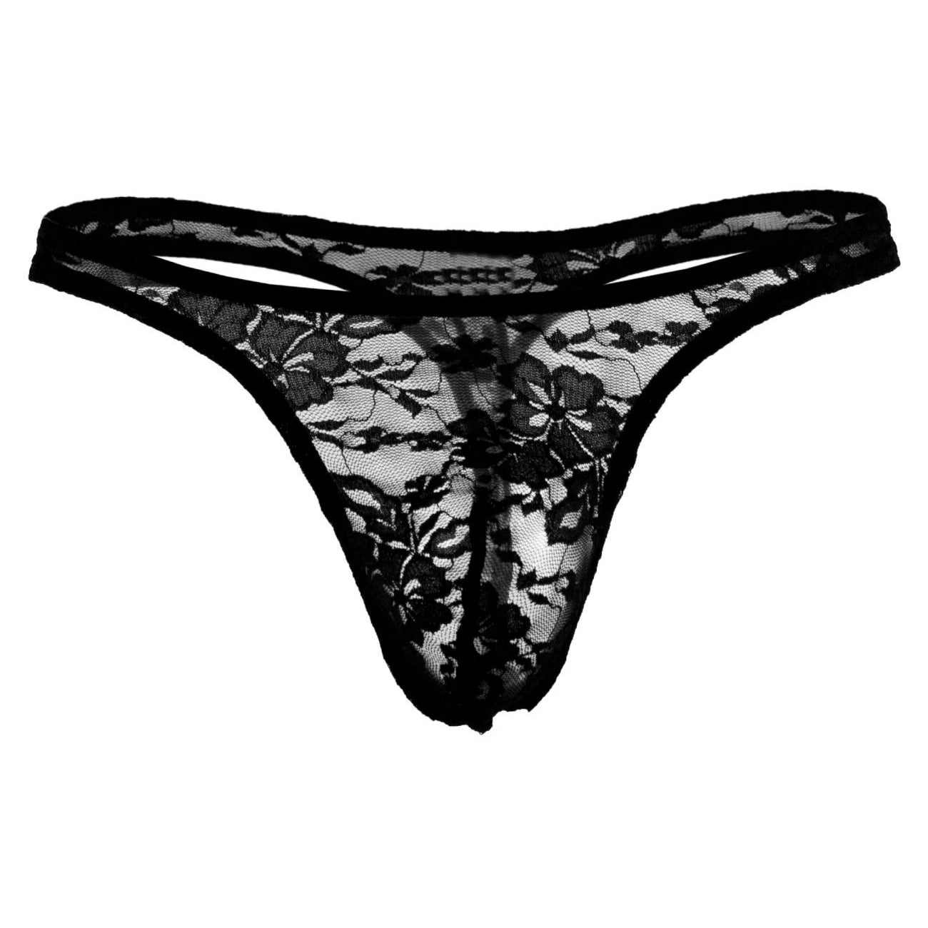 Lace Fabric Free Size Thong Underwear – Bold Elegance in Black, Red & Royal Blue