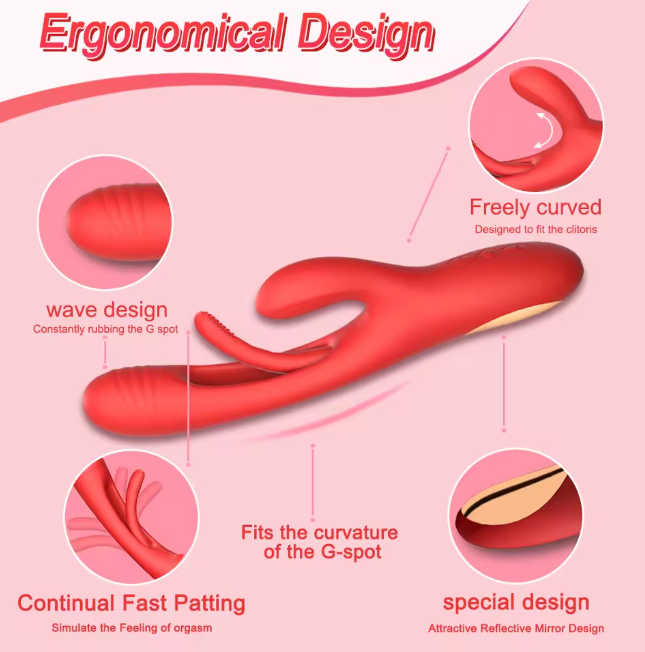 Luv Flap Silicone Vibrator – Dual Motion Massager