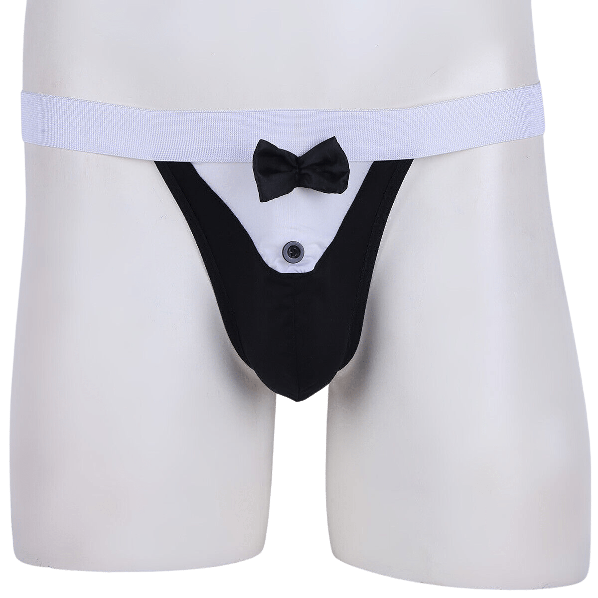 Microfiber Costume Underwear (Black & Royal Blue)