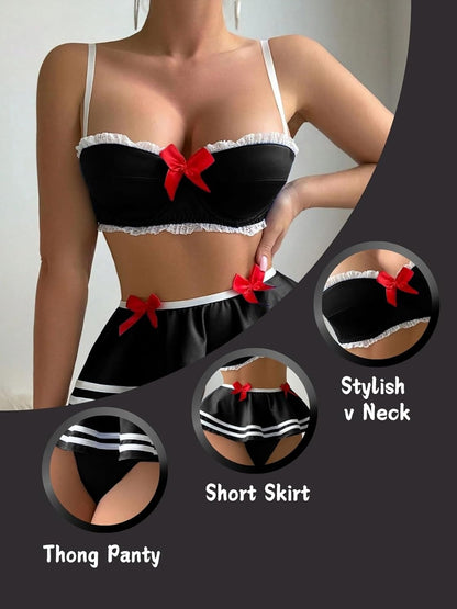 Cute Bow Lingerie Set – Playful, Flirty & Irresistible